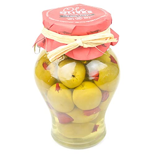 Aceitunas Gordal rellenas de 'Chile caliente' - ánfora 580g