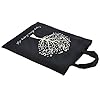Punk Damen Handtasche, Baumwolle, Einkaufstasche, mit Notenschlüssel, Noten und Musikinstrumente, 36 x 41 cm Music tree black #1