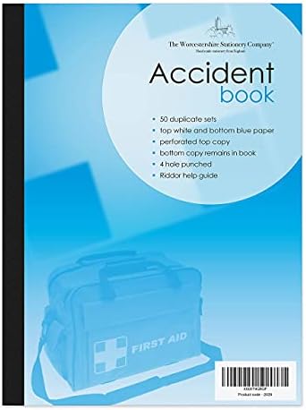 Cherry School Accident Report Book | 2-Part Carbonless Duplicate Book ...