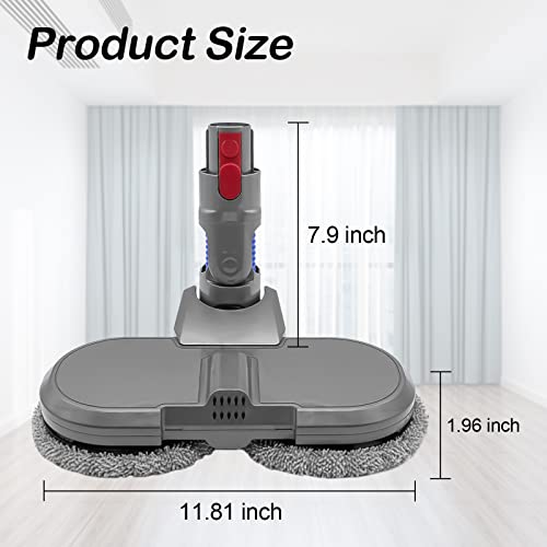 Garbage fighter Electric Mop Head Attachment Compatible with Dyson V7 V8 V11 V10 Models, Vacuum Cleaner Head, Mop Cleaner Head, Hardwood Floor Attachment