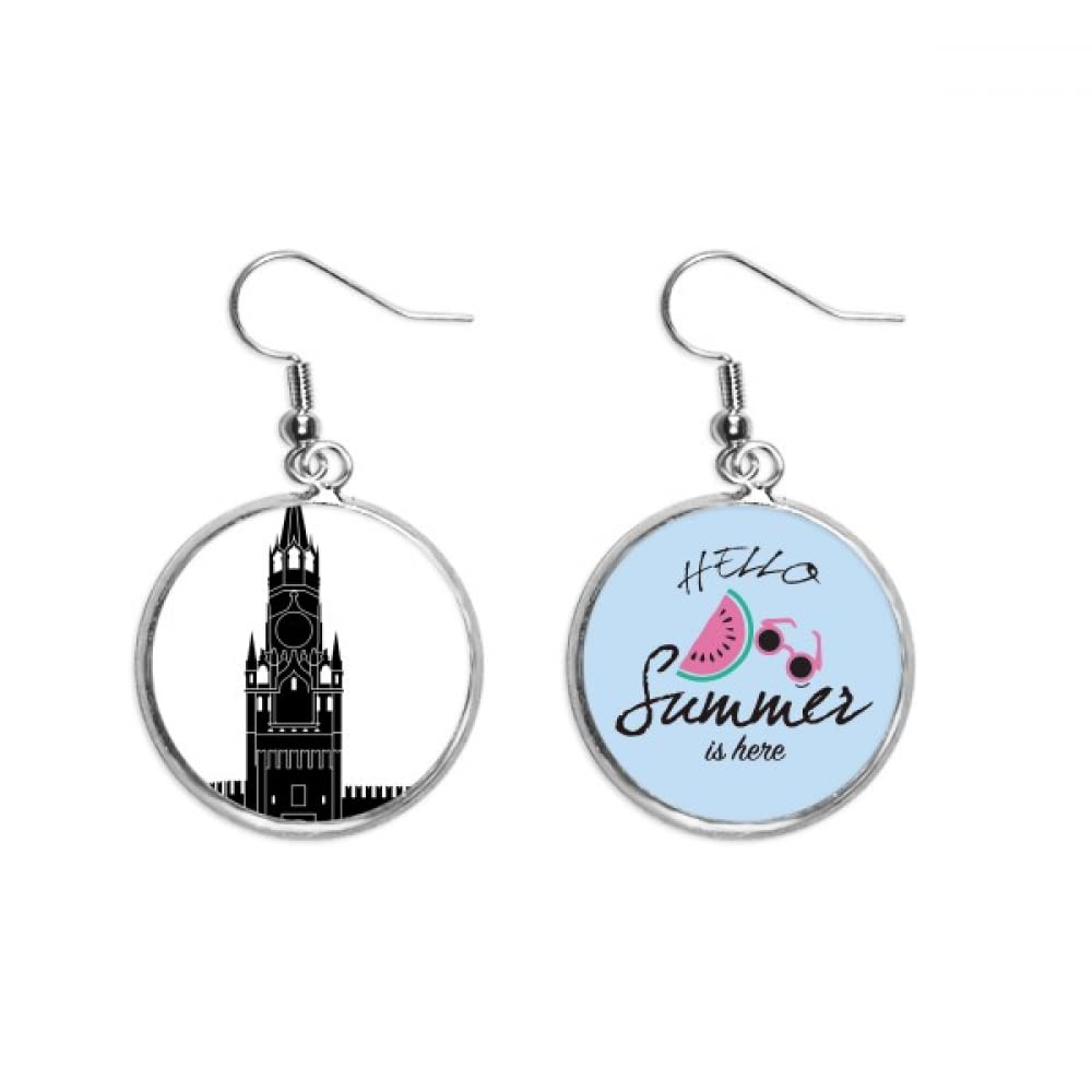 Pendientes de sandía estilo Kremlin de Moscú ideales para terrazas de verano 5
