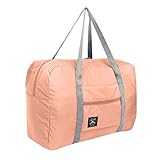 [page_title]-Louyihon MäNner | Herren | Damen Groß KapazitäT Mode LäSsig Einfache Rollen Faltbare Reisetasche Mit Travelite Outdoor-Reiserucksack (Pink, 1PC)