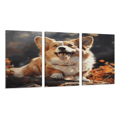 Cadre corgi mignon pour créer un salon moderne et accueillant