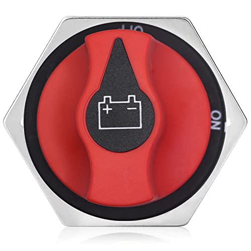 Yvyan Accu-scheidingsschakelaar, batterijhoofdschakelaar, 32 V DC 300 A VERDER 450 A, INT, waterdicht, aan/uit auto-accu… - Afbeelding 3