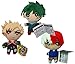 Cojín de peluche con impresión 3D Midoriya Izuku Boku No Hero Academia Bakugou Katsuki Todoroki Shoto con diseño de animales de anime, 3 unidades, 20 cm