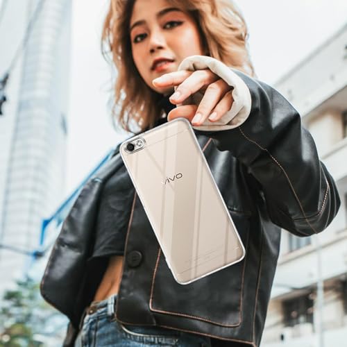 Image of Jkobi Back Cover for vivo Y67 (Silicone Clear Shockproof Case with Camera Protection | Soft and Flexible | Transparent)