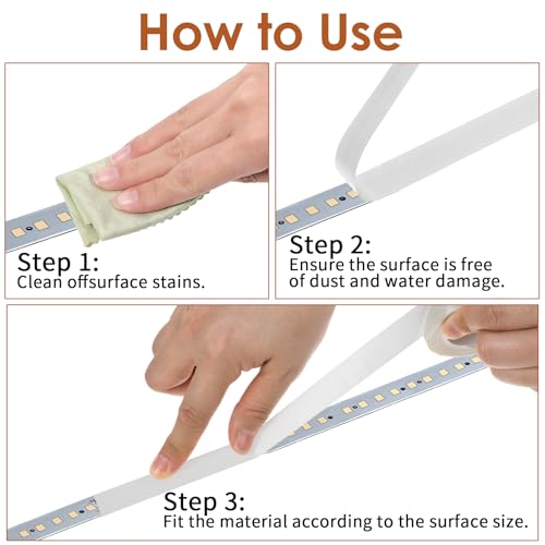 2 Rollen Verdunkelungsband LED Streifen Abdeckung Dimmen Light Dimming Tape Aufkleber für LED Strip Schlafzimmer Deko TV Hintergrundbeleuchtung, Reduziert Blendung bei gleichbleibender Helligkeit