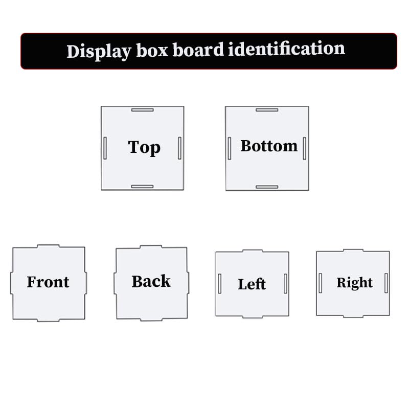 Custodia in Acrilico Trasparente per Display per Lego Technic 42202, Ducati Panigale V4 S Motocicletta, Fondo e Sfondo Neri