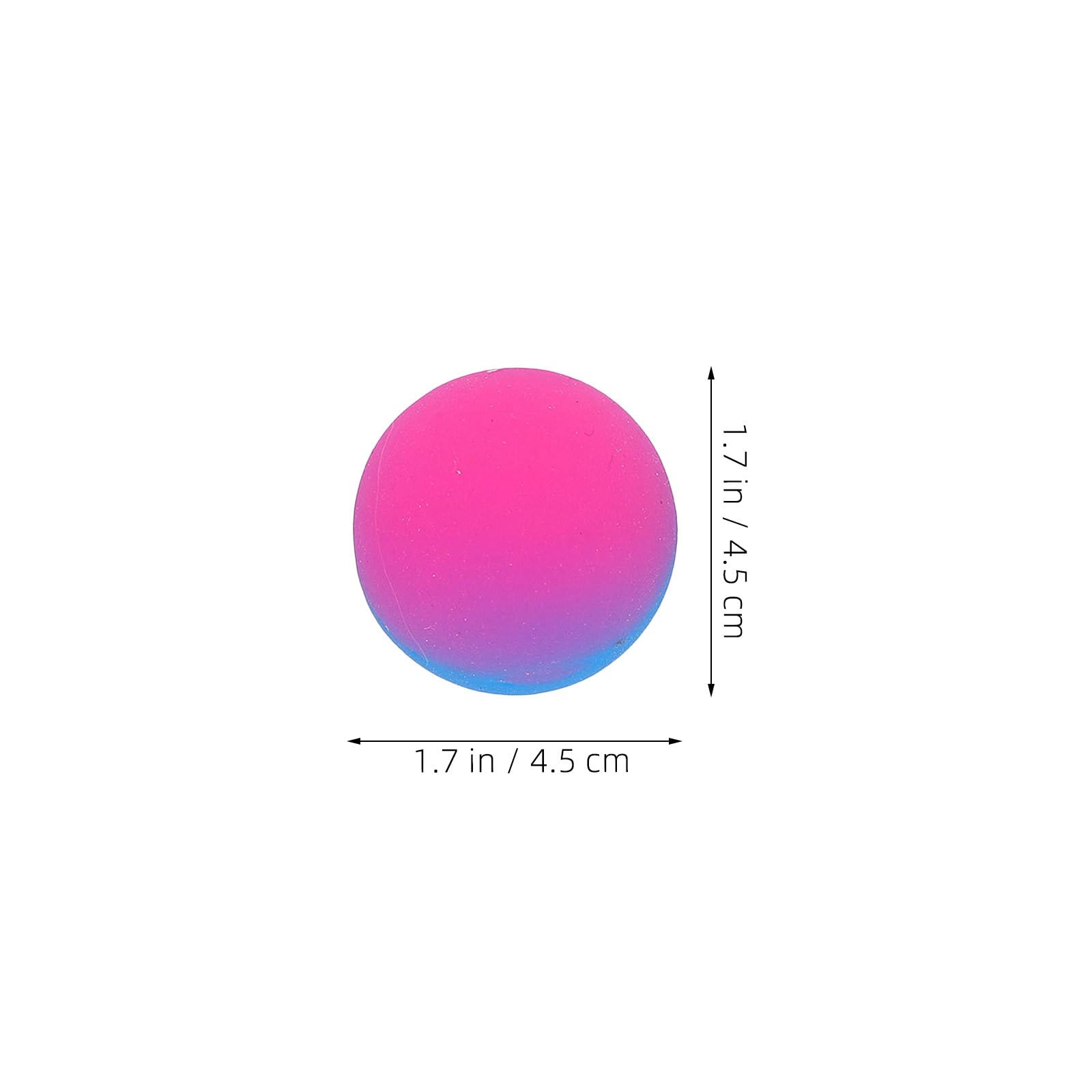 Gatuida Palline Rimbalzanti Bicolore 45 Mm Set 18 Unitá per Bambini Superficie Satinata per Feste e Bomboniere Elastiche e Resistenti Colore Casuale