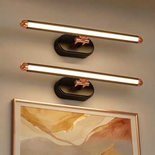 Image of LEDURE Acro 6W LED Mirror Light (Pack of 2) | 3-in-1 Color Changing Bathroom Vanity Mirror & Picture Wall Light | 2 Year Warranty | Cool White /Warm White /Natural White | Sleek Design