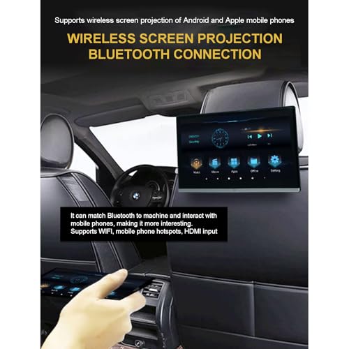 Pantalla para reposacabezas de coche Android 11 de 13.3 pulgadas con 4GB+64GB y HDMI 6