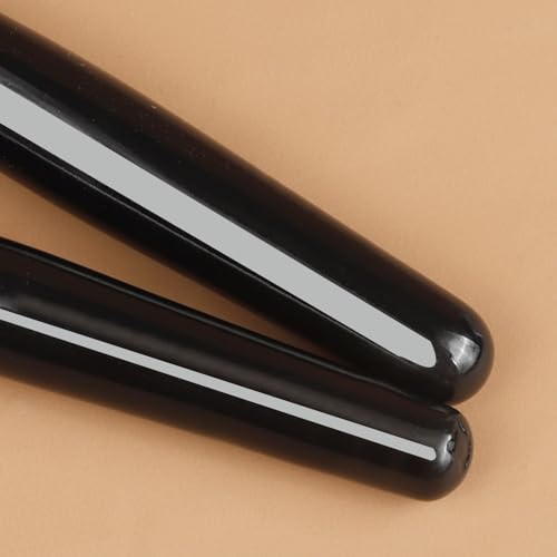 Ensemble pinceaux maquillage 14 pièces avec manche noir brillant ergonomique - 8