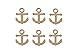 Anchor Cut Outs Unfinished Wood Mini Anchors 2.5" Inch 6 Pieces ANCH-06
