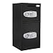 ZENY Large Security Safe Box Double Door Depository Safe Steel Safe Box Digital Drop Safe Depository for Home Office Money Gun Jewelry Security
