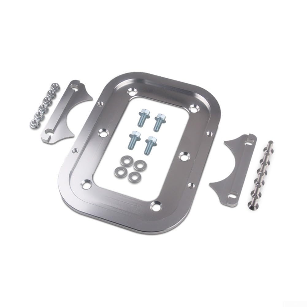Zoegneer Staffa di montaggio per vassoio di trasferimento della batteria in lega di alluminio per batterie Optima 34/78 argento leggero supporto con kit hardware per un'installazione sicura e