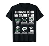 Things I Do in My Spare Time Lawn Mowers Funny T-Shirt