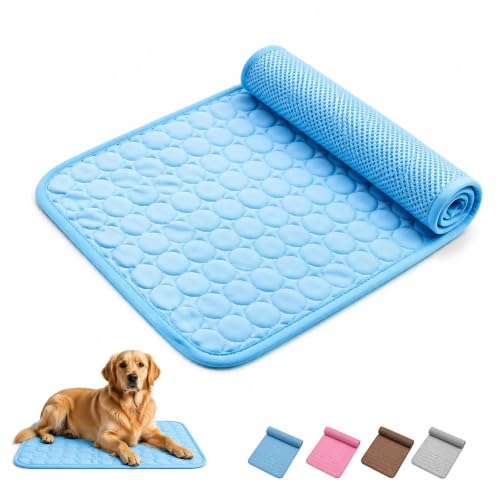 Hawk Brick Pawlabs Cooling Mat Paw Labs Cooling Mat for Dogs (Blue X-Large)