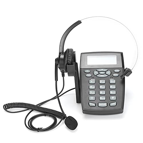 Call Center Telefone com Fio, Telefone Livremente Girar Melhorar Clareza de Voz para Escritório