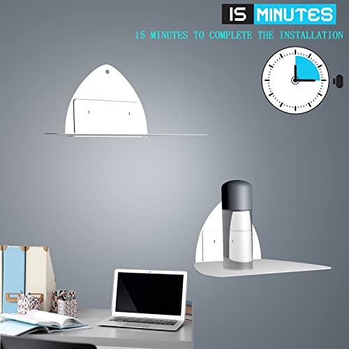 Bazasax Invisible Floating Bookshelves, Floating Bookshelf For Wall, Heavy Duty Book Organizer, Metal Rustproof Hanging Book Shelves, Wall Mounted Book Shelf For Bedroom Bathroom Kitchen #TOP4