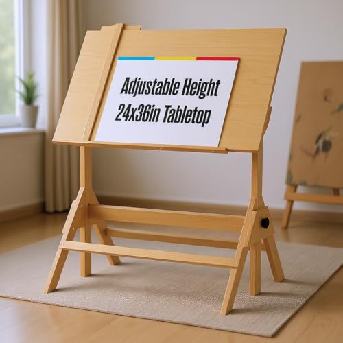 Houseables Portable Drafting Table, Artist Table, Drafting Desk, Artist Desk,