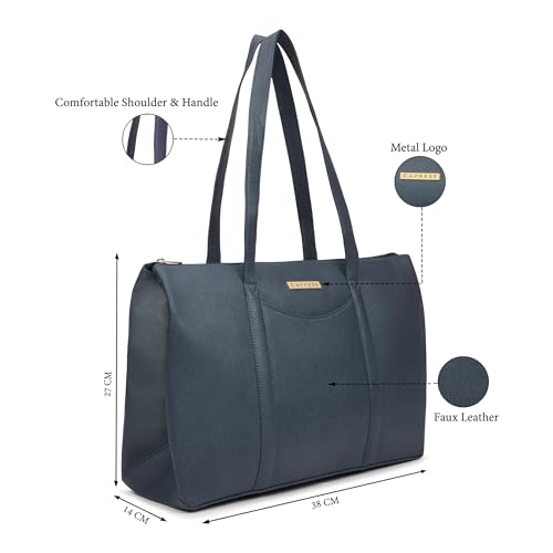 Image of Caprese Basil Large Tote Bag for Women with Shoulder Straps | Fits Up to 16 Inch Laptop| Stylish Handheld Bag, Multi-Compartment Design for Work, Travel, Shopping | Essentials & Daily Use