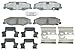 ACDelco 17D732CH Professional Ceramic Rear Disc Brake Pad Set