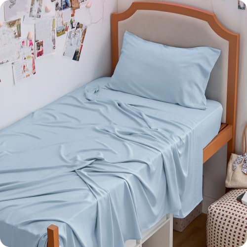 Image of Bedsure PureWoven 100% Rayon Derived from Bamboo, Twin XL Sheets, 3 Pieces