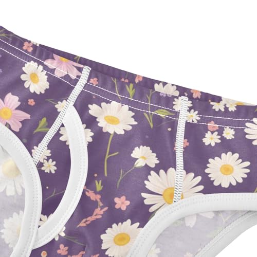 KLL Seamless Daisy Flower Purple Baby Boys Soft Underwear Briefs Breathable Undies4