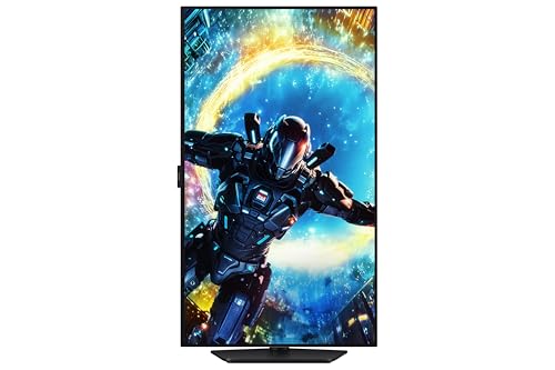 Image of Samsung 32 inch Odyssey OLED G7 Gaming Monitor (Smartchoice) UHD, 4K 165Hz / FHD 330 Hz, 0.03ms(GTG), FreeSync Premium Pro, G-Sync, DP, HDMI, Height-Tilt-Swivel-Pivot, Wall Mount, (LS32HG730SWXXL, Black)