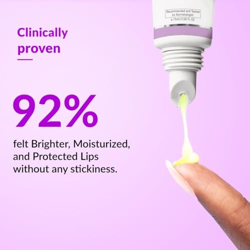 Krishva Fix-derma Brightening Lip Balm With SPF 50 PA+++ for Pigmented & Dry Lips | 4% Kojic Acid, 2% Alpha Arbutin | Moisturizes, Hydrates & Brightens Pigmented Lips | For Men & Women - 15ml