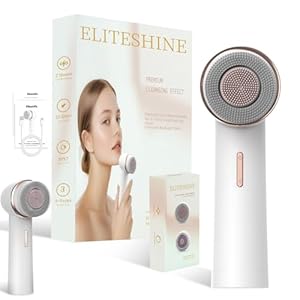 Electric Facial Cleansing Brush with Silicone and Bristle Brushheads,Gentle Electric Face Scrubber Exfoliator, Face Cleansing Brush, Face Wash Brush Machine, Rechargeable, Relief for Face Skin Issues