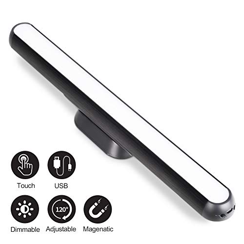 Preisvergleich Produktbild LMTIC Unterbauleuchte, Berührungssteuerung, Buchleuchte für Schlafzimmer, 2000mAh, Kabellos USB, Wiederaufladbar, Schrankbeleuchtung zum Aufkleben, Küche, Schlafzimmer, Kleiderschrank, warmweiß