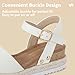 Hehainom Girls Wedge Sandals Platform Shoes Little Big Kid White Pu Summer Girls Heels Size 12 Dress Shoes