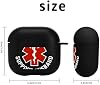 Funda para AirPods 4 2024 de Esposo con Apoyo Emocional, Cubierta Protectora de Silicona Suave con Llavero, Compatible con Carga Inalámbrica y por Cable, Luz LED Visible, Anti-Rayaduras Anti-Amarillamiento a prueba de Golpes para AirP 4