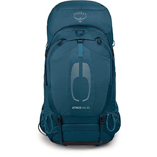Image of Osprey Atmos AG 65L Men's Backpacking Backpack, Venturi Blue, L /XL