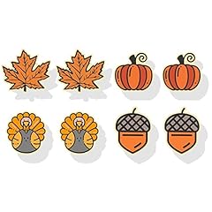 C1:4pairs fall stud earrings