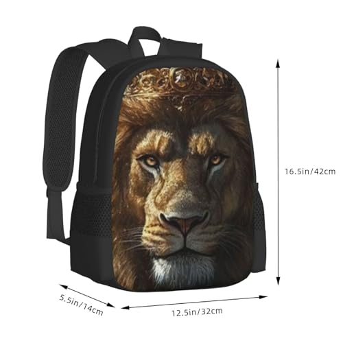 Travel Backpack White Bengal Tiger Wilderness 17In Lightweight Casual Daypack for Business Men Women3