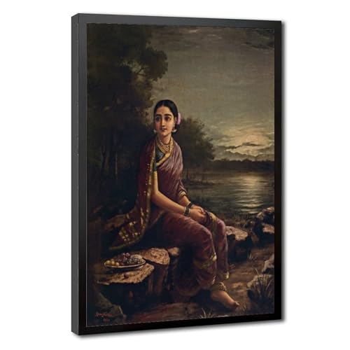 Impression sur toile decoration murale salon Radha Raja Ravi Varma