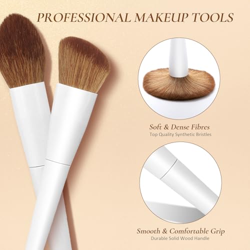 Luxbru Makeup Brushes With Case 20Pcs Professional Makeup Brush Set thumb #4