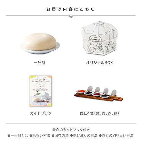 オリジナルの一升餅を 自由にお絵描きできる うさもち一升餅セット へそくりインカム