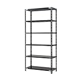 プラス AB 抗菌 スチールラック 耐荷重150kg/段 6段 幅88.7 奥行46.2 高さ210cm AB-2084-6 ブラック 698454