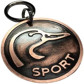 Duck Head Dog Pet Tag-Unique Dog Collar Id Personalized and Engraved- Unique Copper Pet ID Tag. (1.5", Brass)