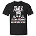 60th Birthday T-Shirt Women Made in 1963 T-Shirt 60 Years of Being Sunshine Mixed with Hurricane Funny 60th Birthday T-Shirt (Black;XL)