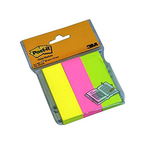 Post-it 671-3 - Marcador de página para notas, 3 colores, 100 hojas