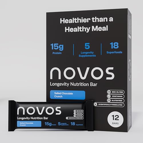 Novos Longevity Meal Bar - Salted Chocolate Crunch - 15g