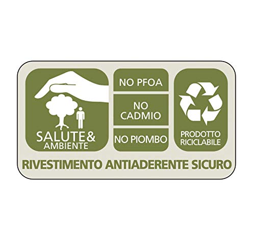 Lagostina Grill Antiaderente in Alluminio 26x26 cm, Induzione, Gas e Forno, con Indicatore Cottura Thermo-Signal, Rivestimento Titanium Easy, Manico Ergonomico in Bakelite - immagine 6