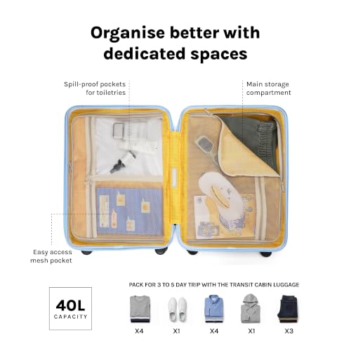 Image of MOKOBARA Transit Cabin Trolley Bag 54cm 40L Blue