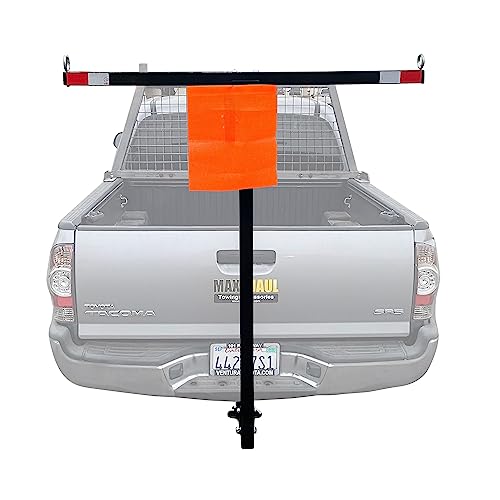 Image of MaxxHaul 70229 Pick-Up Truck Bed Extender - 350 lb Capacity For Ladder, Rack, Canoe, Kayak, Long Pipes and Lumber , Black, 53.2 x 17.2 x 2.5 inches