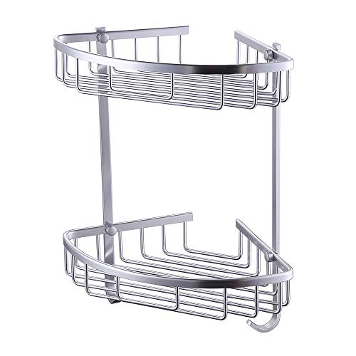 Estantes triangulares de aluminio multifuncional con doble capa 2