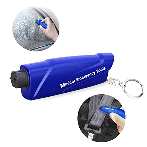 KEAIMEI Car Escape Tool with Seatbelt Cutter, Multi-Function Safety Hammer Mini Life-Saving Hammer